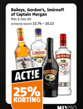klik op dit plaatje voor een vergroting en voor vergelijkbare aanbiedingen gerelateerd aan ` 25 700 baileys smirnoff captain morgan fles ml actieprijs original nix18 ` 25 700 baileys smirnoff captain morgan fles ml actieprijs original nix18