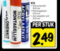 klik op dit plaatje voor een vergroting en voor vergelijkbare aanbiedingen gerelateerd aan ` acrylaatkit siliconenkit montagelijm transparant kit ml wit stuk ` acrylaatkit siliconenkit montagelijm transparant kit ml wit stuk