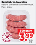 klik op dit plaatje voor een vergroting en voor vergelijkbare aanbiedingen gerelateerd aan ` 4 300 runderbraadworsten naturel mediterraanse knoflook pak stuks 3.99 ` 4 300 runderbraadworsten naturel mediterraanse knoflook pak stuks 3.99
