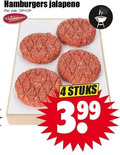 klik op dit plaatje voor een vergroting en voor vergelijkbare aanbiedingen gerelateerd aan ` 4 hamburgers jalapeno pak vleeschmeesters stuks 3.99 ` 4 hamburgers jalapeno pak vleeschmeesters stuks 3.99