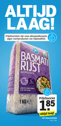klik op dit plaatje voor een vergroting en voor vergelijkbare aanbiedingen gerelateerd aan ` 1 5 laag prijsfavorieten merkproducten word gegeten basmati rijst aromatisch min kooktijd wachttijd betekent lange slanke korrel basmatirijst pak kilo ` 1 5 laag prijsfavorieten merkproducten word gegeten basmati rijst aromatisch min kooktijd wachttijd betekent lange slanke korrel basmatirijst pak kilo