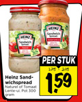 klik op dit plaatje voor een vergroting en voor vergelijkbare aanbiedingen gerelateerd aan ` sandwich spread 30 300 reine heinz nature naturel tomaat lente ui pot stuk ` sandwich spread 30 300 reine heinz nature naturel tomaat lente ui pot stuk