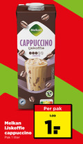 klik op dit plaatje voor een vergroting en voor vergelijkbare aanbiedingen gerelateerd aan ` melkan ijskoffie 1 cappuccino medium nutri score pak liter ` melkan ijskoffie 1 cappuccino medium nutri score pak liter