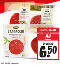 klik op dit plaatje voor een vergroting en voor vergelijkbare aanbiedingen gerelateerd aan ` carpaccio 2 reggiano rundvlees jumbo truffel saus truffelsmaak zaanse kaas pijnboompitten porties flinterdun pesto parmezaanse italiaanse dressing seizoen voorgerecht broodbeleg nutri score ` carpaccio 2 reggiano rundvlees jumbo truffel saus truffelsmaak zaanse kaas pijnboompitten porties flinterdun pesto parmezaanse italiaanse dressing seizoen voorgerecht broodbeleg nutri score