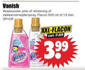 klik op dit plaatje voor een vergroting en voor vergelijkbare aanbiedingen gerelateerd aan ` vlekkenverwijderaar 500 vanish wasbooster pink whitening flacon ml liter xxl 3.99 ` vlekkenverwijderaar 500 vanish wasbooster pink whitening flacon ml liter xxl 3.99
