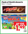 klik op dit plaatje voor een vergroting en voor vergelijkbare aanbiedingen gerelateerd aan ` toetje 2 paula desserts pak stuks rolo dessert lan chocolat lait car potjes pots dr.oetker vla vanillesmaak chocovlekken stuk nutri score ` toetje 2 paula desserts pak stuks rolo dessert lan chocolat lait car potjes pots dr.oetker vla vanillesmaak chocovlekken stuk nutri score
