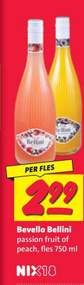 klik op dit plaatje voor een vergroting en voor vergelijkbare aanbiedingen gerelateerd aan ` witte wijn 2 750 bellini fles passion fruit peach ml nix18 ` witte wijn 2 750 bellini fles passion fruit peach ml nix18
