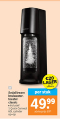 klik op dit plaatje voor een vergroting en voor vergelijkbare aanbiedingen gerelateerd aan ` frisdrankautomaat 1 20 sodastream toestel classic quick connect cylinder stuk 99 ` frisdrankautomaat 1 20 sodastream toestel classic quick connect cylinder stuk 99