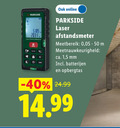 klik op dit plaatje voor een vergroting en voor vergelijkbare aanbiedingen gerelateerd aan ` 50 parkside online laser afstandsmeter meetbereik meetnauwkeurigheid ca. 1 5 mm batterijen opbergtas ` 50 parkside online laser afstandsmeter meetbereik meetnauwkeurigheid ca. 1 5 mm batterijen opbergtas