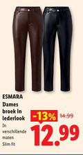 klik op dit plaatje voor een vergroting en voor vergelijkbare aanbiedingen gerelateerd aan ` esmara dames broek lederlook maten slim fit ` esmara dames broek lederlook maten slim fit