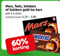 klik op dit plaatje voor een vergroting en voor vergelijkbare aanbiedingen gerelateerd aan ` ijsrepen 5 60 mars twix snickers gold ice bars pak stuks actieprijs cream ` ijsrepen 5 60 mars twix snickers gold ice bars pak stuks actieprijs cream