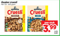 klik op dit plaatje voor een vergroting en voor vergelijkbare aanbiedingen gerelateerd aan ` cruesli 4 quaker pak chocolate pack natural high nutri score ge only flavours nuts stuk 3.99 ` cruesli 4 quaker pak chocolate pack natural high nutri score ge only flavours nuts stuk 3.99