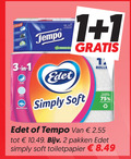 klik op dit plaatje voor een vergroting en voor vergelijkbare aanbiedingen gerelateerd aan ` 1 2 3 tempo edet simply soft pakken toiletpapier ` 1 2 3 tempo edet simply soft pakken toiletpapier
