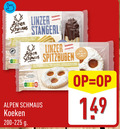 klik op dit plaatje voor een vergroting en voor vergelijkbare aanbiedingen gerelateerd aan ` koeken alpen linzer with coffee nutri score 200-225 ` koeken alpen linzer with coffee nutri score 200-225