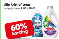 klik op dit plaatje voor een vergroting en voor vergelijkbare aanbiedingen gerelateerd aan ` wasmiddel wasverzachter 60 ariel lenor actieprijs ` wasmiddel wasverzachter 60 ariel lenor actieprijs