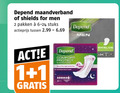 klik op dit plaatje voor een vergroting en voor vergelijkbare aanbiedingen gerelateerd aan ` 1 2 depend maandverband shields for men pakken stuks actieprijs comfort protect ` 1 2 depend maandverband shields for men pakken stuks actieprijs comfort protect