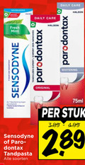 klik op dit plaatje voor een vergroting en voor vergelijkbare aanbiedingen gerelateerd aan ` tandpasta daily care fresh mint sensodyne parodontax soorten tandvlees expert des whitening original 75ml stuk ` tandpasta daily care fresh mint sensodyne parodontax soorten tandvlees expert des whitening original 75ml stuk