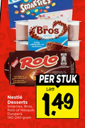 klik op dit plaatje voor een vergroting en voor vergelijkbare aanbiedingen gerelateerd aan ` toetje bros mousse rolo desserts smarties nesquik stuk ` toetje bros mousse rolo desserts smarties nesquik stuk