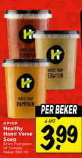 klik op dit plaatje voor een vergroting en voor vergelijkbare aanbiedingen gerelateerd aan ` soep 950 verse tomaten erwten pompoen healthy hand erwt tomaat beker ml 3.99 ` soep 950 verse tomaten erwten pompoen healthy hand erwt tomaat beker ml 3.99