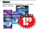 klik op dit plaatje voor een vergroting en voor vergelijkbare aanbiedingen gerelateerd aan ` inlegkruisjes maandverband 8 30 always discreet pak stuks daily fresh normal ultra ` inlegkruisjes maandverband 8 30 always discreet pak stuks daily fresh normal ultra