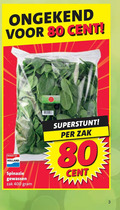 klik op dit plaatje voor een vergroting en voor vergelijkbare aanbiedingen gerelateerd aan ` spinazie 3 8 30 80 400 cent holland gewassen zak ` spinazie 3 8 30 80 400 cent holland gewassen zak
