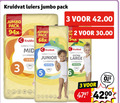 klik op dit plaatje voor een vergroting en voor vergelijkbare aanbiedingen gerelateerd aan ` luiers 2 3 5 6 kruidvat jumbo pack junior skinprotect large day up to hours 0.15 luier ` luiers 2 3 5 6 kruidvat jumbo pack junior skinprotect large day up to hours 0.15 luier