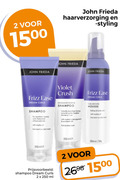 klik op dit plaatje voor een vergroting en voor vergelijkbare aanbiedingen gerelateerd aan ` 2 100 250 1500 15 john frieda haarverzorging styling frizz dream shampoo violet crush intensive mousse curls ml ` 2 100 250 1500 15 john frieda haarverzorging styling frizz dream shampoo violet crush intensive mousse curls ml