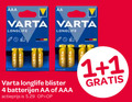 klik op dit plaatje voor een vergroting en voor vergelijkbare aanbiedingen gerelateerd aan ` batterijen 1 4 aaa aa varta longlife blister actieprijs ` batterijen 1 4 aaa aa varta longlife blister actieprijs