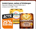 klik op dit plaatje voor een vergroting en voor vergelijkbare aanbiedingen gerelateerd aan ` speciaalbieren 6 25 30 50 grolsch kanon weizen grimbergen tray blik actieprijs four tripel ` speciaalbieren 6 25 30 50 grolsch kanon weizen grimbergen tray blik actieprijs four tripel