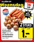 klik op dit plaatje voor een vergroting en voor vergelijkbare aanbiedingen gerelateerd aan ` winterpeen uien 1 2 6 16 woensdag hollandse boeren kilo zak stuks ` winterpeen uien 1 2 6 16 woensdag hollandse boeren kilo zak stuks