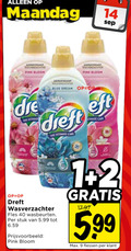 klik op dit plaatje voor een vergroting en voor vergelijkbare aanbiedingen gerelateerd aan ` dreft wasverzachter 1 2 9 14 40 maandag pink bloom blue dream ultimate care fles wasbeurten stuk 5.99 flessen ` dreft wasverzachter 1 2 9 14 40 maandag pink bloom blue dream ultimate care fles wasbeurten stuk 5.99 flessen