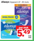 klik op dit plaatje voor een vergroting en voor vergelijkbare aanbiedingen gerelateerd aan ` maandverband inlegkruisjes 22 44 always gigapack stuks giga pack new daily protect protection normal ultra day 3x stuk ` maandverband inlegkruisjes 22 44 always gigapack stuks giga pack new daily protect protection normal ultra day 3x stuk