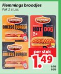 klik op dit plaatje voor een vergroting en voor vergelijkbare aanbiedingen gerelateerd aan ` 2 flemmings broodjes pak stuks cheese burger american style hot dog 2x taste stuk ` 2 flemmings broodjes pak stuks cheese burger american style hot dog 2x taste stuk