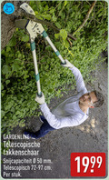 klik op dit plaatje voor een vergroting en voor vergelijkbare aanbiedingen gerelateerd aan ` 50 gardenline telescopische takkenschaar snijcapaciteit mm telescopisch cm stuk ` 50 gardenline telescopische takkenschaar snijcapaciteit mm telescopisch cm stuk