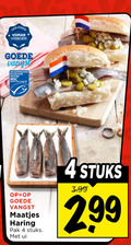klik op dit plaatje voor een vergroting en voor vergelijkbare aanbiedingen gerelateerd aan ` haring 4 visboer vangst gecertificeerd duurzame visserij www.msc.org nl maatjes pak stuks ui 3.99 ` haring 4 visboer vangst gecertificeerd duurzame visserij www.msc.org nl maatjes pak stuks ui 3.99
