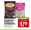 klik op dit plaatje voor een vergroting en voor vergelijkbare aanbiedingen gerelateerd aan ` snoep drop candyman zachte zoete manna plofrijst italiano harlekijntjes zakken 100-300 zak ` snoep drop candyman zachte zoete manna plofrijst italiano harlekijntjes zakken 100-300 zak