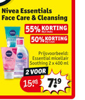 klik op dit plaatje voor een vergroting en voor vergelijkbare aanbiedingen gerelateerd aan ` gezichtsverzorging 1 2 50 55 400 nivea essentials face care cleansing stuks stuk essential soothing ml ` gezichtsverzorging 1 2 50 55 400 nivea essentials face care cleansing stuks stuk essential soothing ml