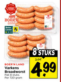klik op dit plaatje voor een vergroting en voor vergelijkbare aanbiedingen gerelateerd aan ` 8 720 slagerij boern land beter leven varkens braadworst pak stuks ` 8 720 slagerij boern land beter leven varkens braadworst pak stuks