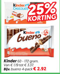 klik op dit plaatje voor een vergroting en voor vergelijkbare aanbiedingen gerelateerd aan ` chocoladerepen 2 4 25 kinder chocolate bueno content bars each pack ` chocoladerepen 2 4 25 kinder chocolate bueno content bars each pack