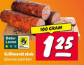 klik op dit plaatje voor een vergroting en voor vergelijkbare aanbiedingen gerelateerd aan ` grillworst 100 beter leven bescherming stuk soorten ` grillworst 100 beter leven bescherming stuk soorten