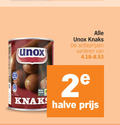 klik op dit plaatje voor een vergroting en voor vergelijkbare aanbiedingen gerelateerd aan ` knakworsten unox knaks varieeren boter leven 2 halve ` knakworsten unox knaks varieeren boter leven 2 halve