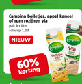 klik op dit plaatje voor een vergroting en voor vergelijkbare aanbiedingen gerelateerd aan ` 1 60 campina bolletjes appel kaneel rum rozijnen vla pak liter actieprijs vanille ` 1 60 campina bolletjes appel kaneel rum rozijnen vla pak liter actieprijs vanille