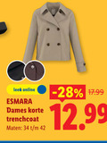 klik op dit plaatje voor een vergroting en voor vergelijkbare aanbiedingen gerelateerd aan ` 34 42 online esmara dames korte trenchcoat maten ` 34 42 online esmara dames korte trenchcoat maten