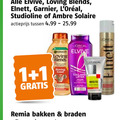 klik op dit plaatje voor een vergroting en voor vergelijkbare aanbiedingen gerelateerd aan ` shampoo zonnebrandolie hairspray conditioner 1 elvive loving blends elnett garnier studioline ambre solaire actieprijs loreal collage lifter fox remia bakken braden ` shampoo zonnebrandolie hairspray conditioner 1 elvive loving blends elnett garnier studioline ambre solaire actieprijs loreal collage lifter fox remia bakken braden