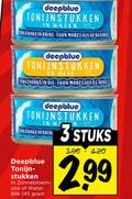 klik op dit plaatje voor een vergroting en voor vergelijkbare aanbiedingen gerelateerd aan ` tonijn in blik 3 deepblue tonijnstukken water tuna chunks brine thon morceaux naturel olie oil wa tina stukken zonnebloemolie r stuks ` tonijn in blik 3 deepblue tonijnstukken water tuna chunks brine thon morceaux naturel olie oil wa tina stukken zonnebloemolie r stuks