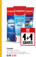 klik op dit plaatje voor een vergroting en voor vergelijkbare aanbiedingen gerelateerd aan ` colgate tandpasta 1 2 7 sensation white fresh caries gel protection dagen klinisch bewezen veilig glazuur recyclable tube micro kristallen strong pro tubes ml calcium roost arginine advanced ` colgate tandpasta 1 2 7 sensation white fresh caries gel protection dagen klinisch bewezen veilig glazuur recyclable tube micro kristallen strong pro tubes ml calcium roost arginine advanced