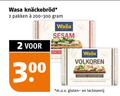 klik op dit plaatje voor een vergroting en voor vergelijkbare aanbiedingen gerelateerd aan ` knackebrod 2 300 wasa pakken sesam volkoren m.u.v gluten lactosevrij ` knackebrod 2 300 wasa pakken sesam volkoren m.u.v gluten lactosevrij