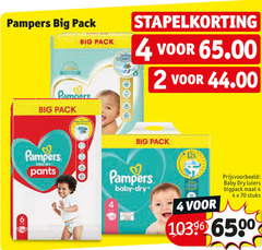 vervolgens in het geheim voedsel Pampers luiers, luierbroekjes folder aanbieding bij Poiesz - details