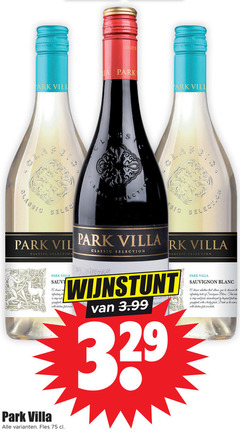 park villa folder aanbiedingen op