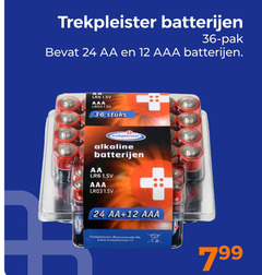  trekpleister huismerk batterijen 12 24 36 aa 1.5v aaa stuks alkaline pak nl 7 9 